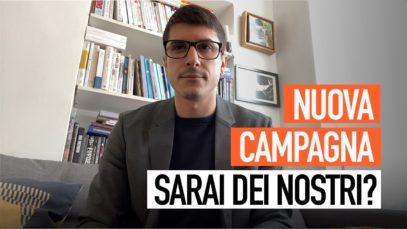 Domani: lancio di una nuova campagna internazionale!