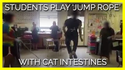 Students Play ‘Jump Rope’ With Cat Intestines in Class