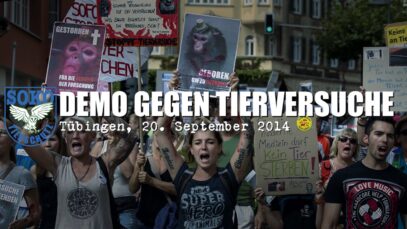 DEMO GEGEN TIERVERSUCHE – Tübingen, 20.09.2014 // SOKO TIERSCHUTZ e.V.