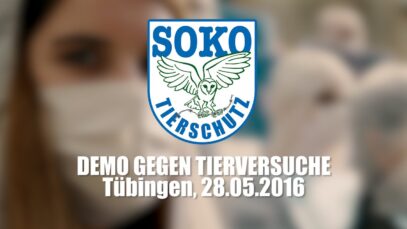 DEMO GEGEN TIERVERSUCHE – Tübingen, 28.05.2016 // SOKO Tierschutz e.V.