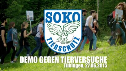 DEMO GEGEN TIERVERSUCHE – Tübingen, 27.06.2015 // SOKO Tierschutz e.V.