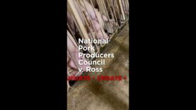 UPDATE: National Pork Producers Council V Ross